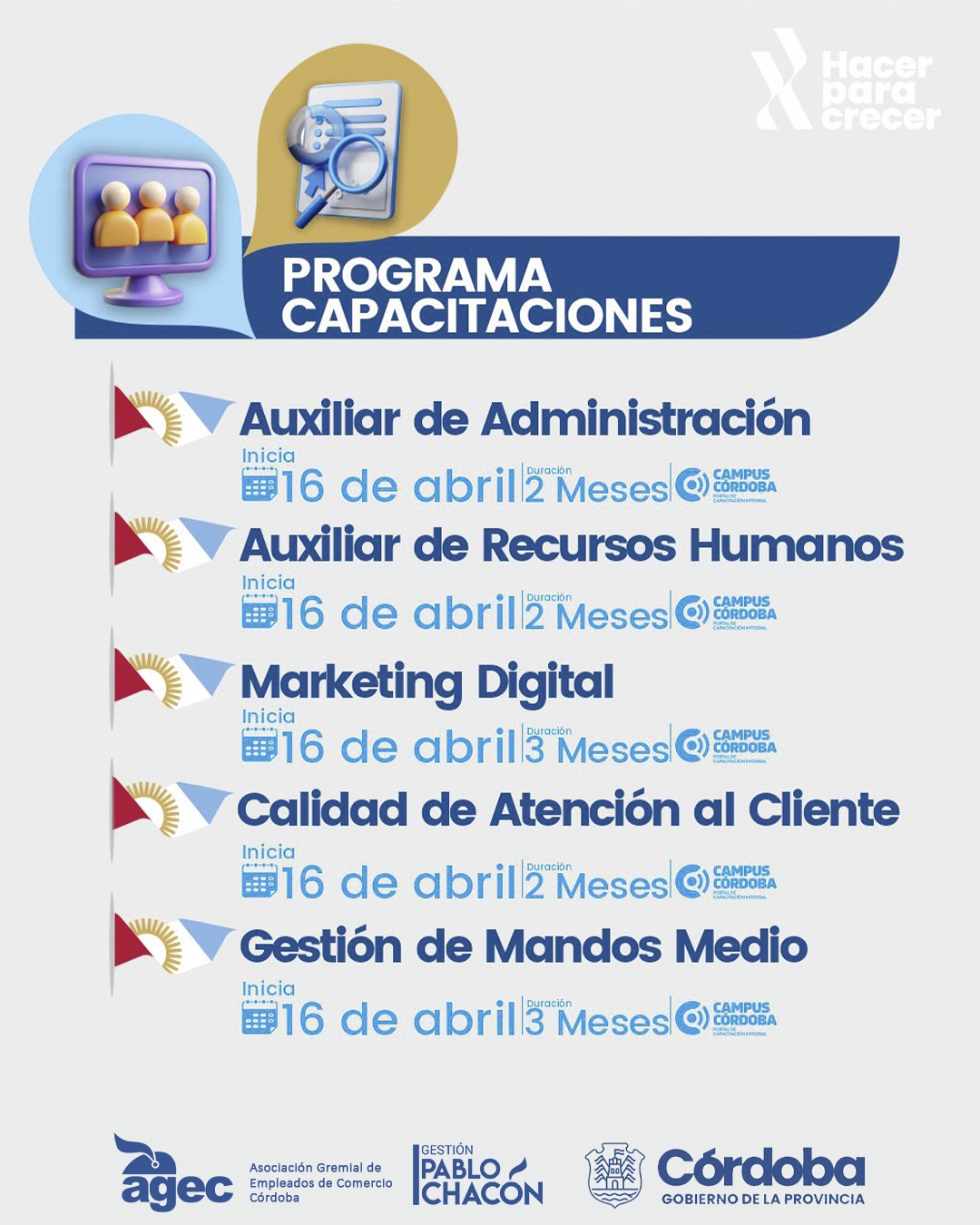 Cursos de Agec